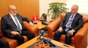 Sp Lideri Karamollaoğlu'dan Kayseri Valisi'ne Taziye Ziyareti