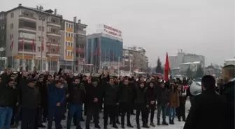 Teröre Lanet Türk Polisine Destek' Yürüyüşü Düzenlendi