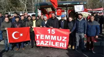 15 Temmuz Gazileri Kayseri'deki Bombalı Saldırının Olduğu Yerde Dua Etti