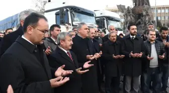 Uşak'tan Halep'e 4 Tır Yardım