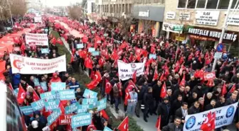 Çorum'da 'Terörü Telin ve Milli Birlik Yürüyüşü'