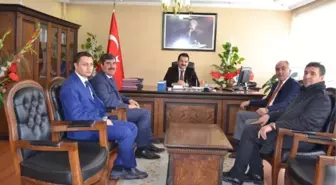 Başkan Asya ve Özen'den Kaymakam Özkan'a Ziyaret