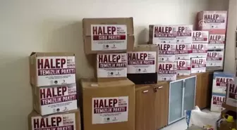 Bilecik'te Öğrencilerden Haleplilere Yardım