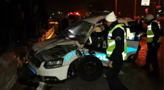 Aydın'da Polis Aracının Kaza Yapması