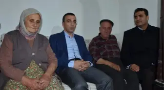 Kaymakam Arslan Evi Yanan Şehit Ailesini Ziyaret Etti