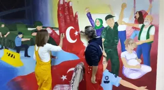 Aydın'da '15 Temmuz Milli İrade Destanı' Duvarlara İşlendi