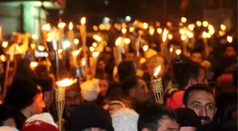 Meşaleler Sarıkamış Şehitleri İçin Yandı