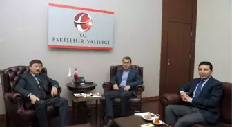 Türksoy Genel Sekreteri Kaseinov, Vali Çelik'i Ziyaret Etti