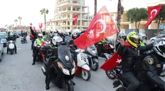 Motorlarını İzmirli Şehitler İçin Sürdüler