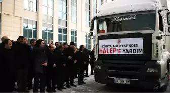 Konya'da Adliye Çalışanlarından Haleplilere Yardım