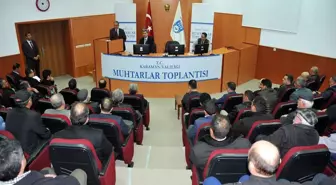 Karaman'da Muhtarlar Toplantısı