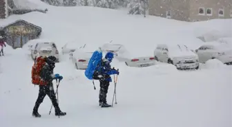 Ilgaz Kayak Tesislerinde 'Kar Mutluluğu'