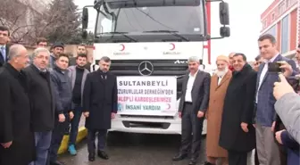 Halep'e Yardım Tır'ları Dualarla Uğurlandı