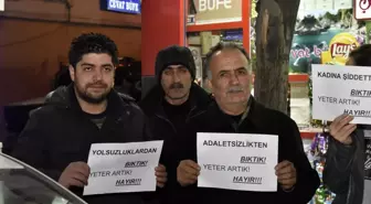 CHP'den Gümüşhane'de 'Sessiz Ayakta Duruyorum' Eylemi