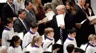 ABD Başkanı Trump, Ulusal Katedral'deki Dini Törene Katıldı