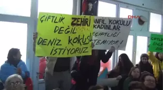 Karaburun'da Balık Çiftliği Protestosu