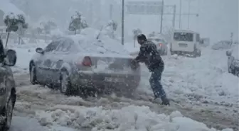 Hamur'da Kar ve Tipi Ulaşımı Aksattı