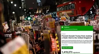 İngiltere'de 1 Milyon Kişiden 'Trump Gelmesin' Dilekçesine İmza