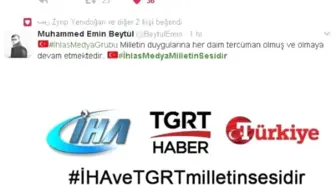 Vatandaşlardan İhlas Medya'ya 'Hashtag' Desteği