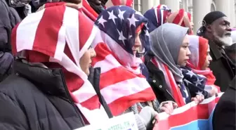 Müslümanlar ABD'de Sokaklara Döküldü, Trump Karşıtı Gösteri Düzenlendi