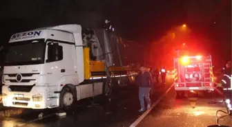 26 Ton Pamuk Yüklü Tırda Yangın