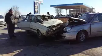 Trafik Kazasında Otomobilde Taşınan Buzağı da Yaralandı