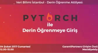 Derin Öğrenme Atölyesi: Pytorch ile Derin Öğrenmeye Giriş