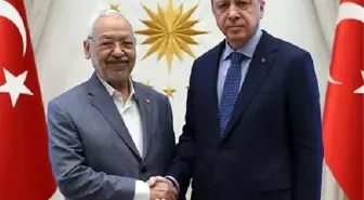 Cumhurbaşkanı Erdoğan, Tunus En-Nahda Hareketi Lideri Gannuşi'yi Kabul Etti