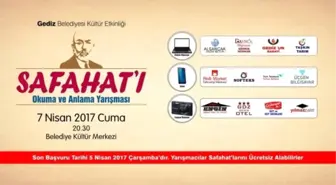 Gediz'de Safahat Okuma Yarışması 2017 Müracaatları Başladı