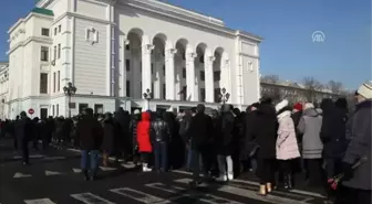 Ukrayna'da 'Givi' Olarak Bilinen Muhalif Lider Mikhail Tolstykh'in Cenaze Töreni