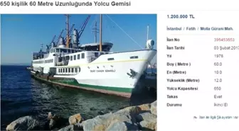 Bunu da Gördük, Yolcu Vapuru Sahibinden.com'da Satışa Çıkarıldı