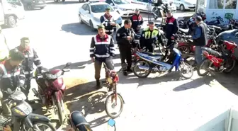 Erdemli'de Motosikletlere Denetim