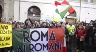 Italyan Taksicilerin Protestosu