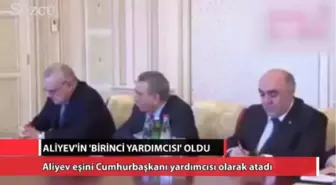 Eşi İlham Aliyev'in 'Birinci Yardımcısı' Oldu