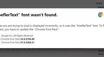 Chrome'da Sahte Font Tuzağı!