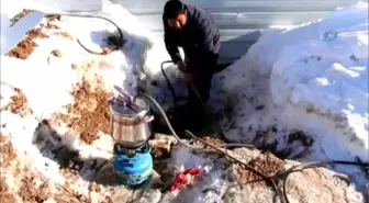 Van) Suyu Donan Vatandaş Çareyi Düdüklü Tencerede Buldu