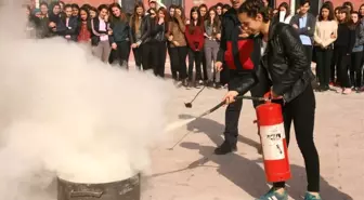 Öğrencilere Sivil Savunma Anlatılarak Yangın Eğitimi Verildi