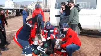 Tokat'ta Okulda Deprem Tatbikatı