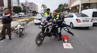 Çarptıkları Polisi Yaralı Halde Bırakıp Kaçtılar