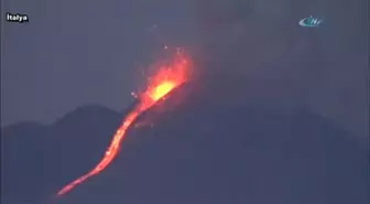 Etna Yanardağı Böyle Patladı