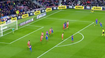 Neymar, Sporting Gijon'a Attığı Frikik Golüyle Kaleciyi İçeri Soktu