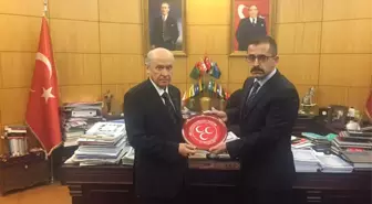 Ülkü Ocakları MHP Genel Başkanı Bahçeli'yi Ziyaret Etti