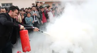 Silopi'de Okulda Yangın Tatbikatı