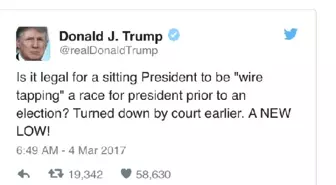 Trump'tan Obama'ya 'Telekulak' Suçlaması