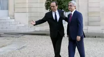 Fransa Cumhurbaşkanı Hollande Ermeni Mevkidaşı Sarkisyan'la Görüştü