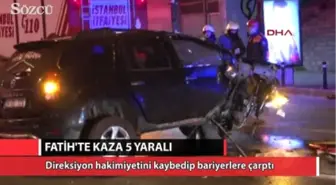 Fatih'te Kazada Ünlü Damat Adayı Yaralandı