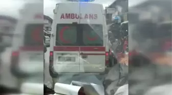 Ambulans ile Pazar Alışverişi Kamerada