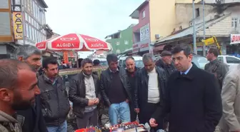 Kaymakam Kırlı, Çarşı Esnafını Ziyaret Etti