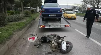 Otomobille Çarpışan Motosiklet Sürücüsü Ağır Yaralandı