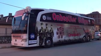 Onbeşliler' Çanakkale'ye Uğurlandı